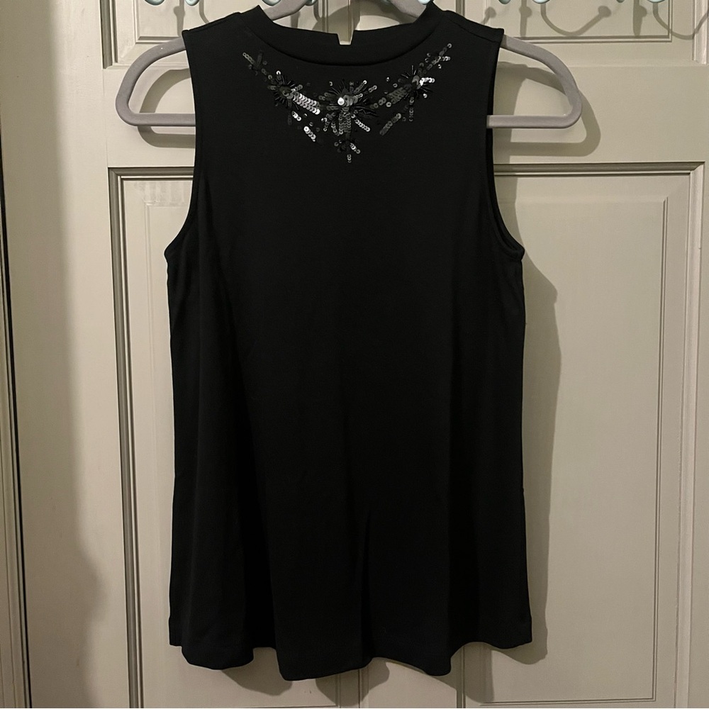 Ann Taylor LOFT Beaded Sequin Tank Top